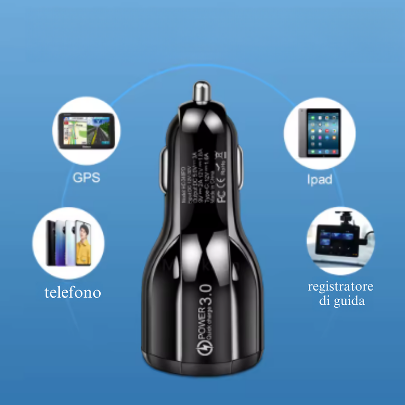 Adattatore di ricarica per auto RAPIDCAR™
